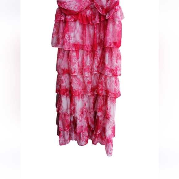 L'ATISTE Pink Ruffled Dress SZ 3X - Picture 4 of 11